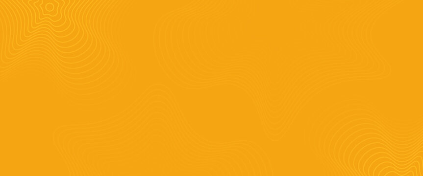 Technology background. Waves lines radial Yellow color