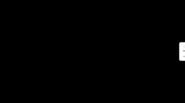 Five Star Review Rating Animation with Text