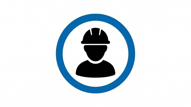 Mandatory hard hat safety equipment required sign