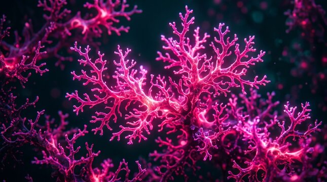 Magenta Coral Glow Loop