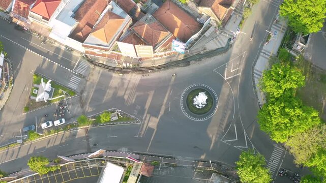 "tugu lawet" an iconic landmark on the kebumen city, central java indonesia