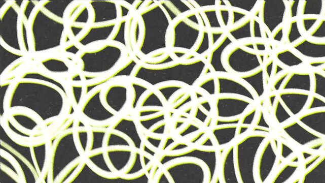 Hand Drawn Tangled Scribble Abstract Background Loop