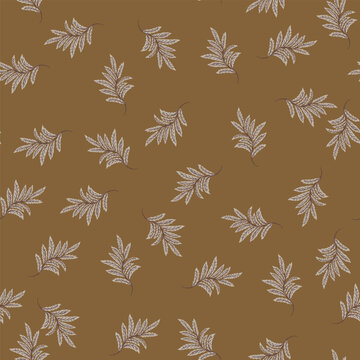 Sweet Blue Folk Botanical Vine Design