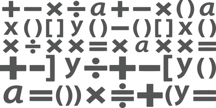 Mathematical Equations and Symbols: An abstract composition of various mathematical symbols and equations, representing the intricate beauty of numerical expressions and formulas.