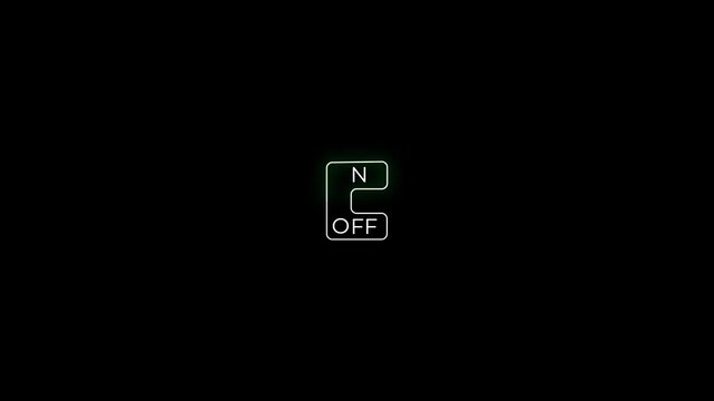 minimal on off toggle switch animation for ui ux interfaces mobile apps technology dashboards and smart control systems.