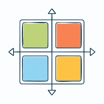 Four Quadrant Matrix with Arrows