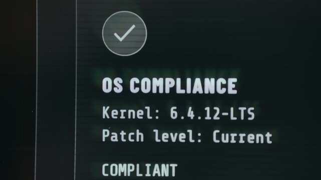System Compliance check on a network, operating system is up to date