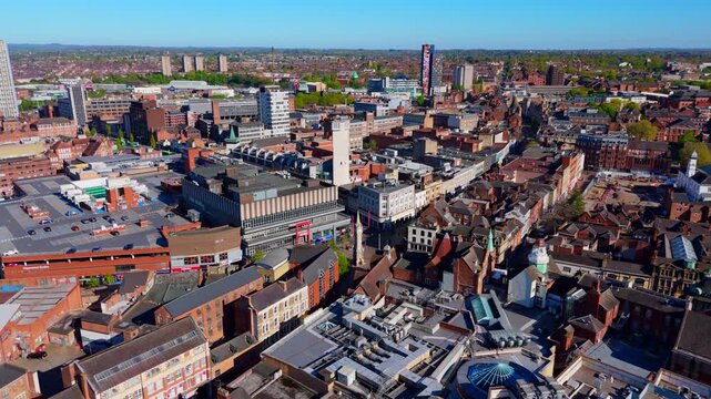 Aerial View of Leicester City