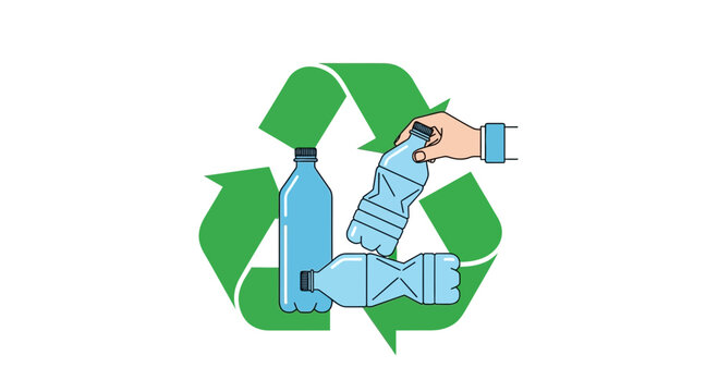 Plastic Bottles Recycling Symbol