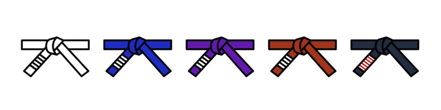 BJJ belts. brazilian jiu jitsu belt