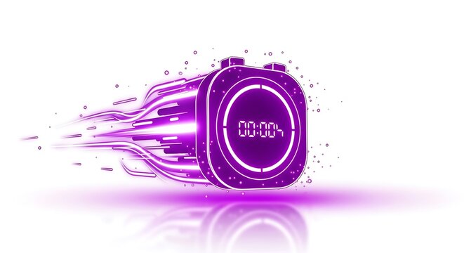 Abstract illustration of a digital timer