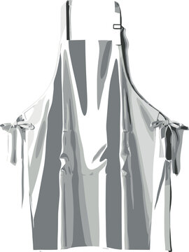 White Chef Apron Mockup with Adjustable Straps for Kitchen and Restaurant Branding