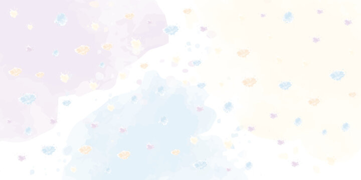 Soft Pastel Watercolor Background with Subtle Heart Shapes.