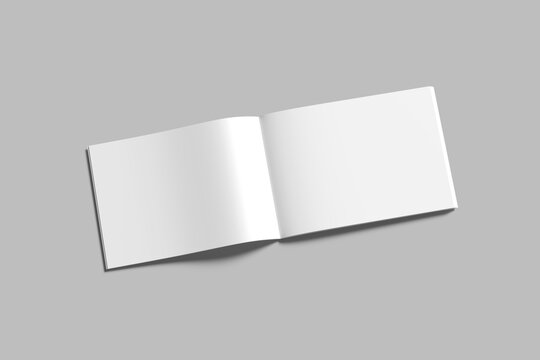 A4 Landscape Magazine Blank Mockup
