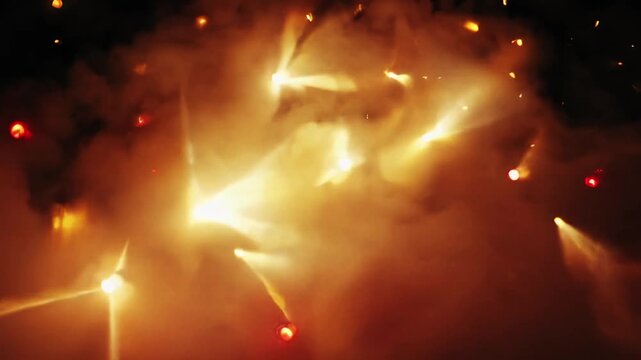 Golden Fog and Stage Light Burst Loop