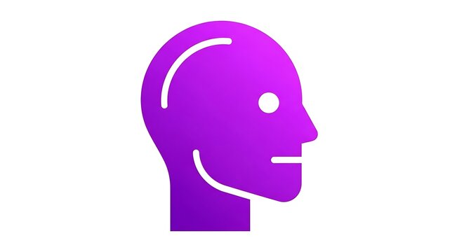 Abstract human head icon