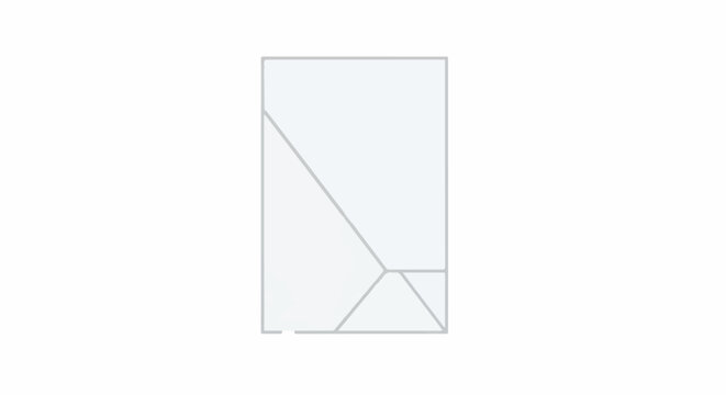 Abstract geometric lines form a partition