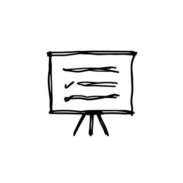 Presentation screen icon logo design. Board sign and symbol. Presentation screen icon. Business meeting display.