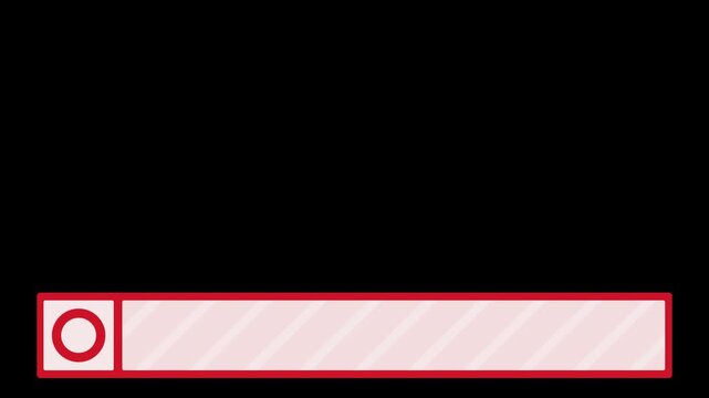 Animated Correct Answer Positive Text Base Motion Graphic with Transparent Background, Red Circle Mark Ticker Template