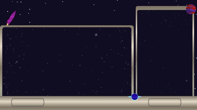 Overlay a live streaming with space theme