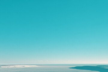 Fototapeta premium Vast tranquil sky and distant horizon above calm ocean waters