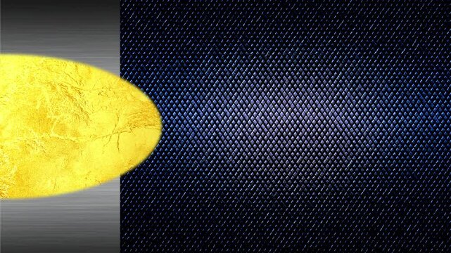 Luxury Left Sidebar Background with Golden Foil and Steel Plate, 4K seamless loop