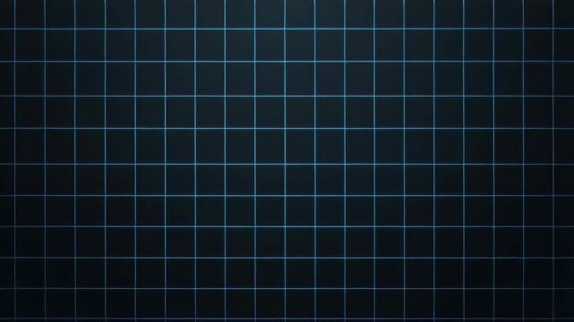 Neon Grid Background with Blue Glowing Lines on Dark Surface