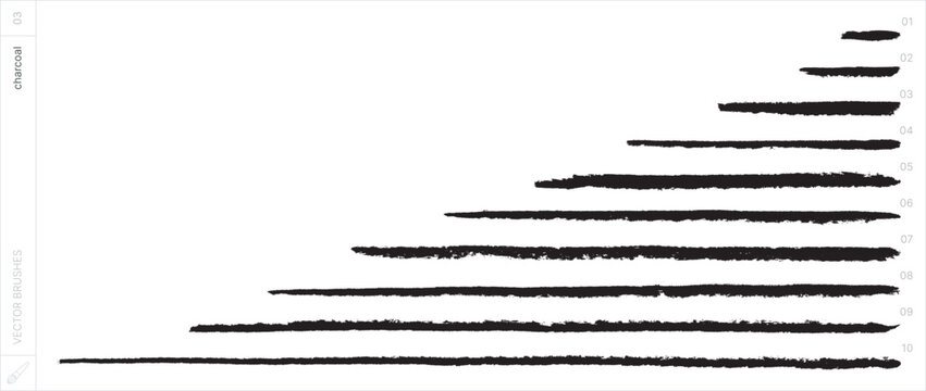Vector Brushes. Charcoal.