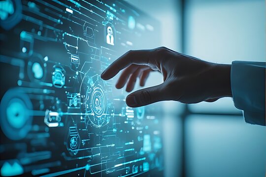 Artificial Intelligence in Document Analysis, the role of artificial intelligence in document analysis with an image portraying machine learning algorithms extracting data from unstructured documents