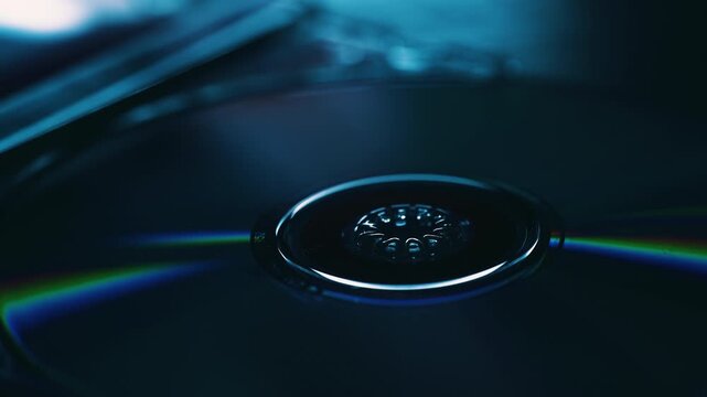 Light shining off the surface of a CD disk