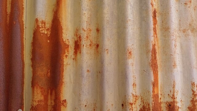Rusty tin roof, background, texture and wallpaper.