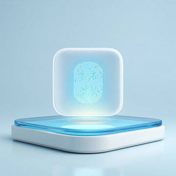 blue plastic container