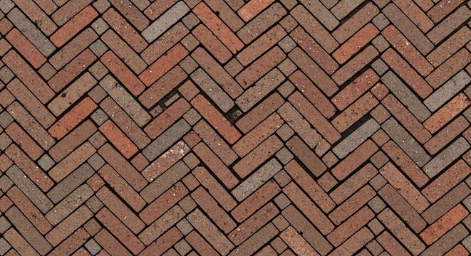 Herringbone Brick Pavement Pattern