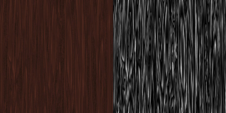 Seamless natural wooden surface. Oak background via an alpha channel.