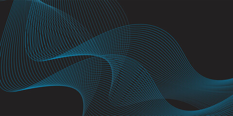 The monochromatic abstract background features soft blue light streaks on a dark gradient field. © ibrahim