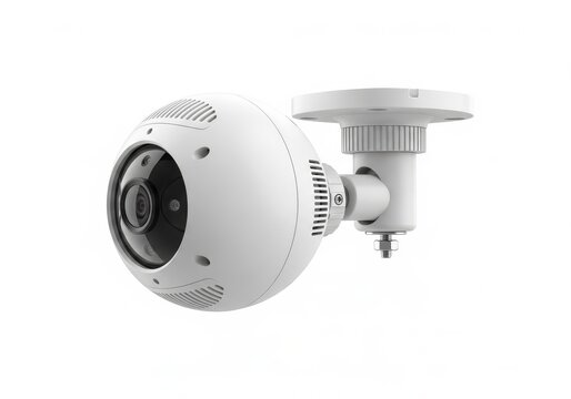 Compact dome security camera with adjustable mounting bracket