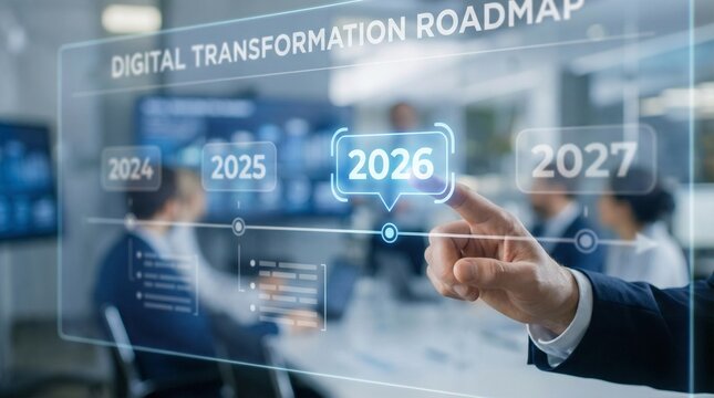 Conceptualizing Digital Transformation Roadmap for business vision. 