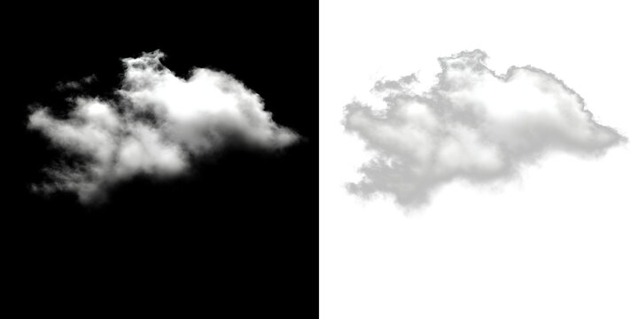 Cloud drifting in the sky on a clear day with no other clouds present