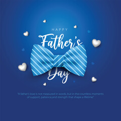A stylish Father’s Day greeting card design featuring a layered blue heart in elegant paper cut style with bold “Best Dad” typography at the center. abstract vector illustration design © arun