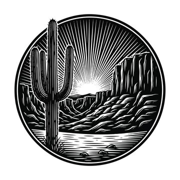 A large cactus plant standing tall.