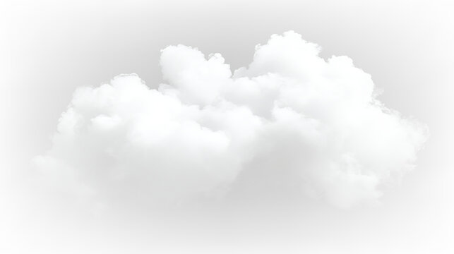 White fluffy clouds floating in the sky during a sunny day with clear blue background