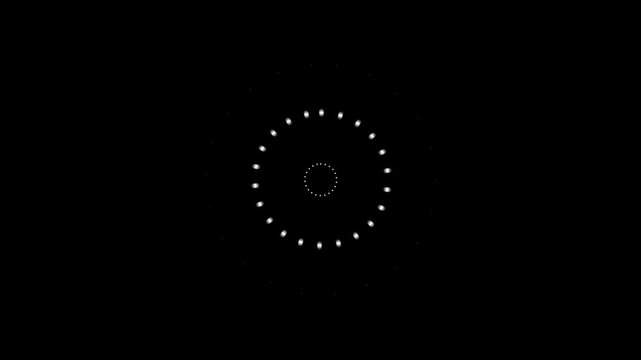 Abstract shiny circle burst animation with firework sparkle explosion and glowing line blast effect for seamless cinematic motion graphics on black screen background 4k.