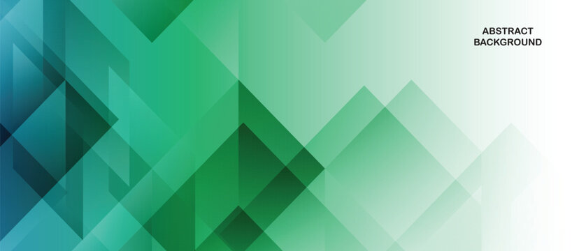Geometric abstract background with overlapping teal and white triangles