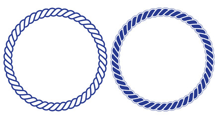 Circular rope or braided cord patterns Vector, illustration © Tahmina