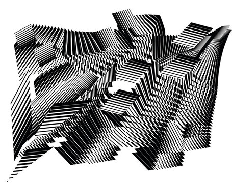 op art modern abstract background, creative dynamic pattern, original vector composition