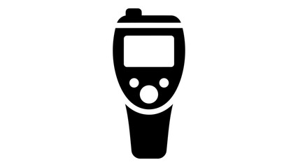 Digital density measurement meter icon, handheld device for scientific analysis and material testing, vector illustratio © Mondil biswas