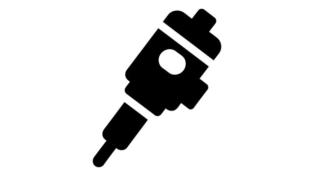 Water conductivity sensor probe icon isolated on white background