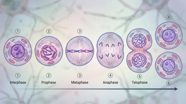 Visualizing the Stages of Mitosis A Step-by-Step Illustration of Cell Division