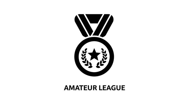 A Simple Medal Depicting Amateur League Achievement and Competitive Spirit
