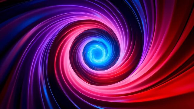 Colorful spiral light pattern